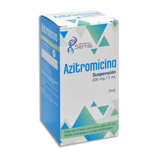 Azitromicina 200 mg / 5 ml Oral 15 ml