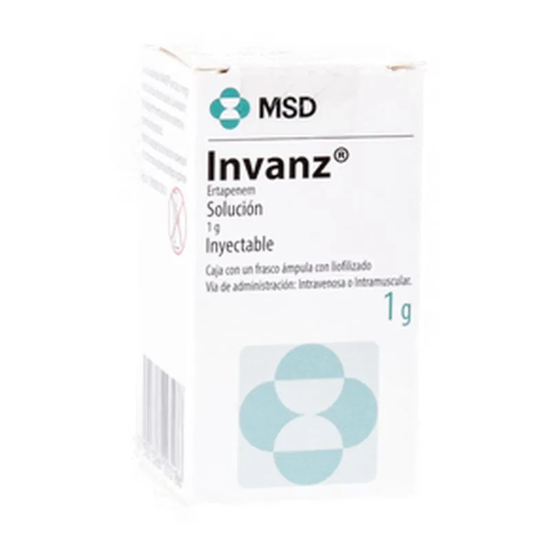 Invanz 1 G Solución Inyectable Frasco Ámpula