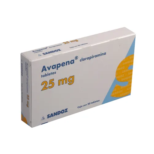 Avapena 25 mg Oral 20 grageas