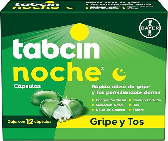 Tabcin Noche 4 acción - 12 capsulas 