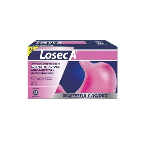 Losec A 20 mg - 28 cápsulas 