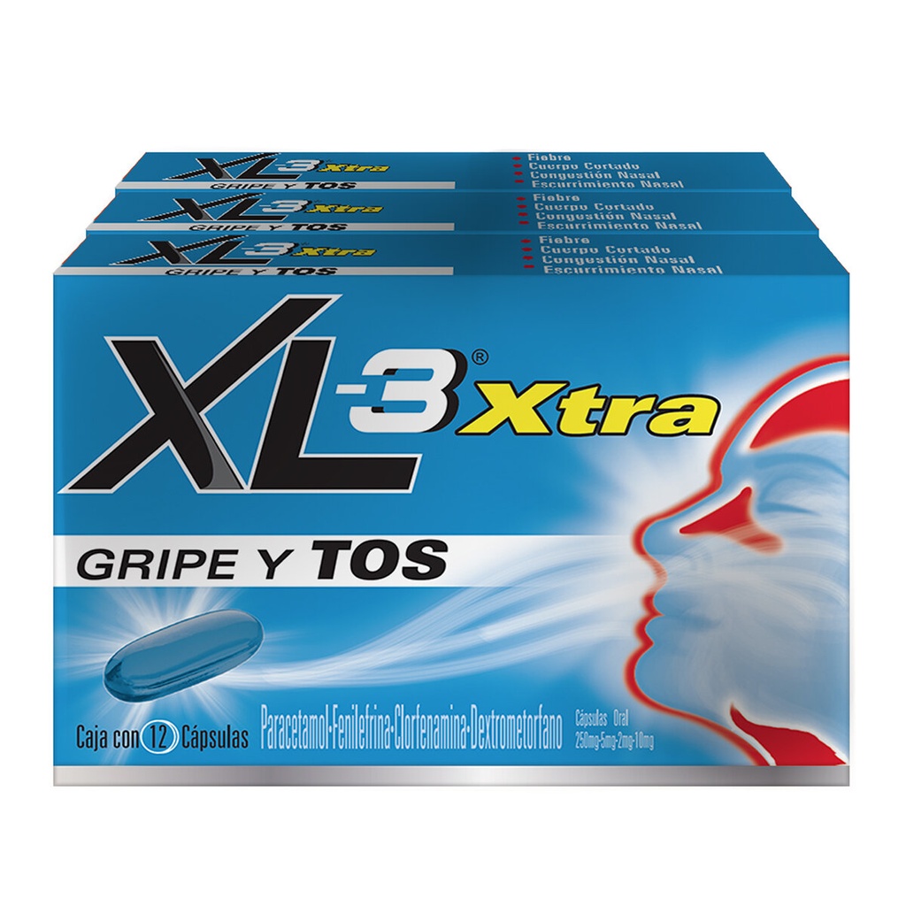 XL-3 Xtra Antigripal -12 cápsulas