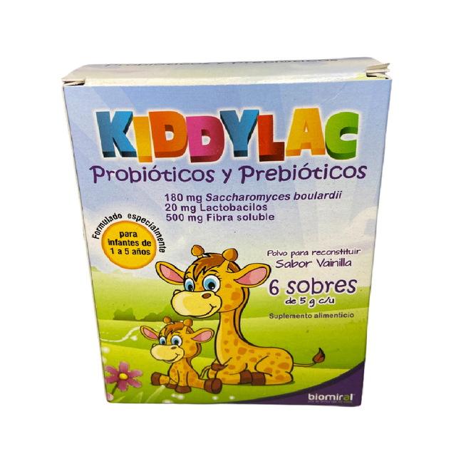 Kiddylac Probióticos y Prebióticos Sabor Vainilla