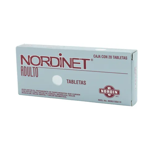 Nordinet Adulto 400 mg – 20 tabletas