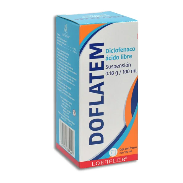 Doflatem Diclofenaco 180 mg/100 mL – jarabe 120 mL