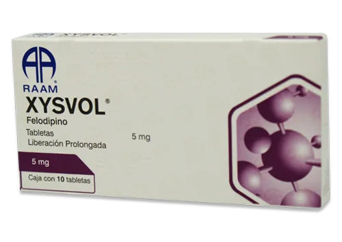 Felodipino 5 mg 10 tabletas
