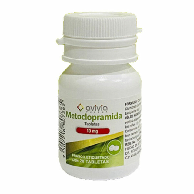 Metoclopramida 10 mg Frasco c/20 tabletas