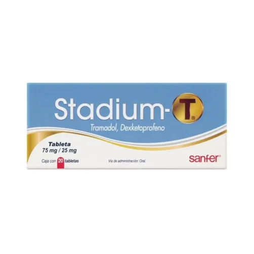 Stadium‑T 75/25 mg 20 tabletas