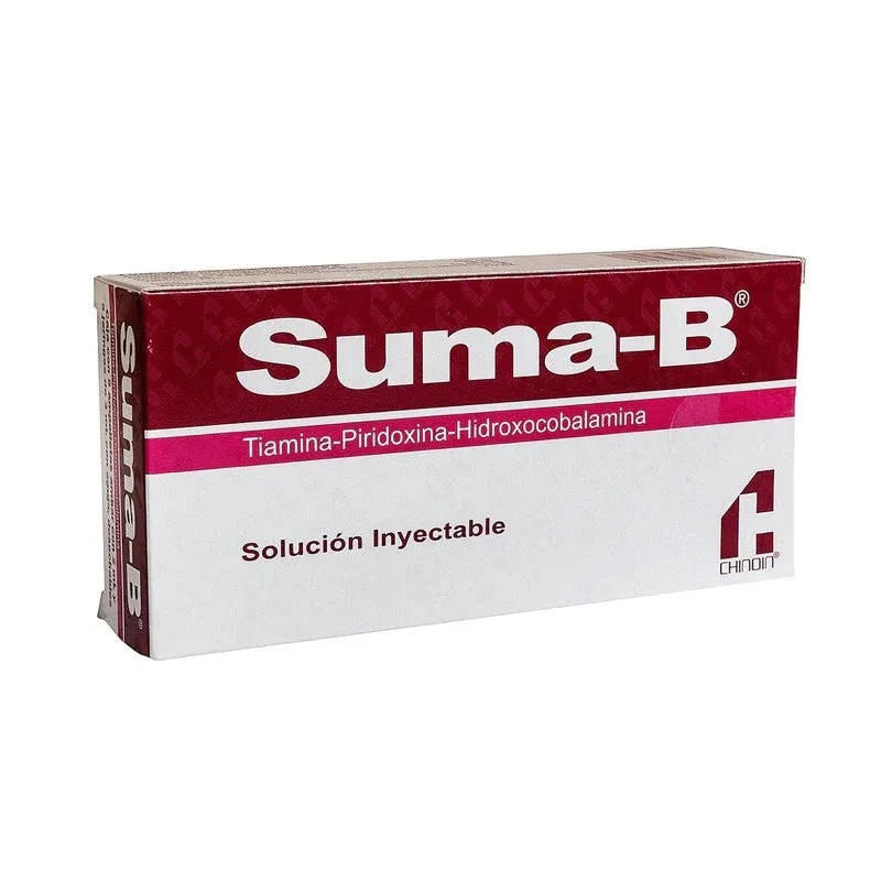 Suma-B 100 mg B1 + 50 mg B6 + 10 mg B12 · 5 amp. 2 ml 