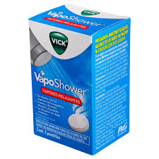 Vick VapoShower 3 piezas – Vapores Relajantes para Regadera