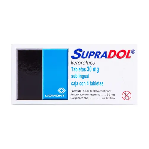 Supradol Sublingual 30 mg – Analgésico Ketorolaco 
