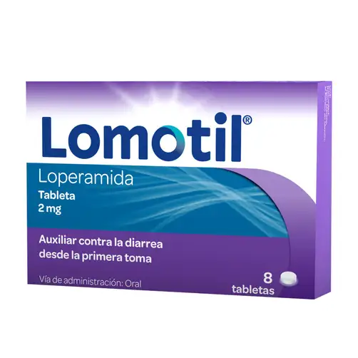 Lomotil Loperamida 2 mg 8 tabletas