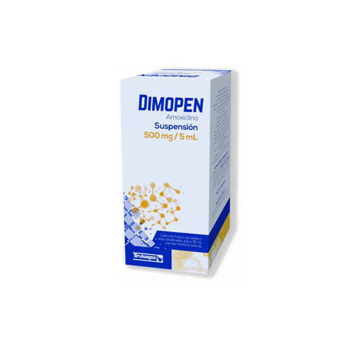 Dimopen Amoxicilina Suspensión 500 mg/5 ml · 75 ml