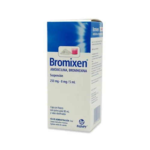 Bromixen Amoxicilina/Bromhexina 250 mg/8 mg – suspensión 90 ml