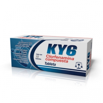 KY6 Clorfenamina Compuesta 10 tabletas