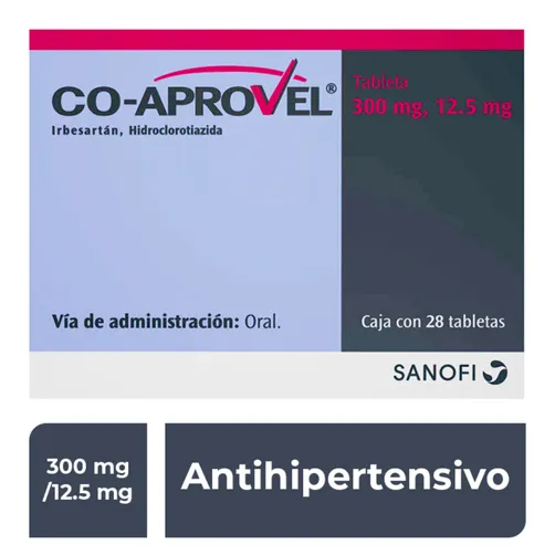  Co‑Aprovel 300 mg / 12.5 mg – 28 tabletas