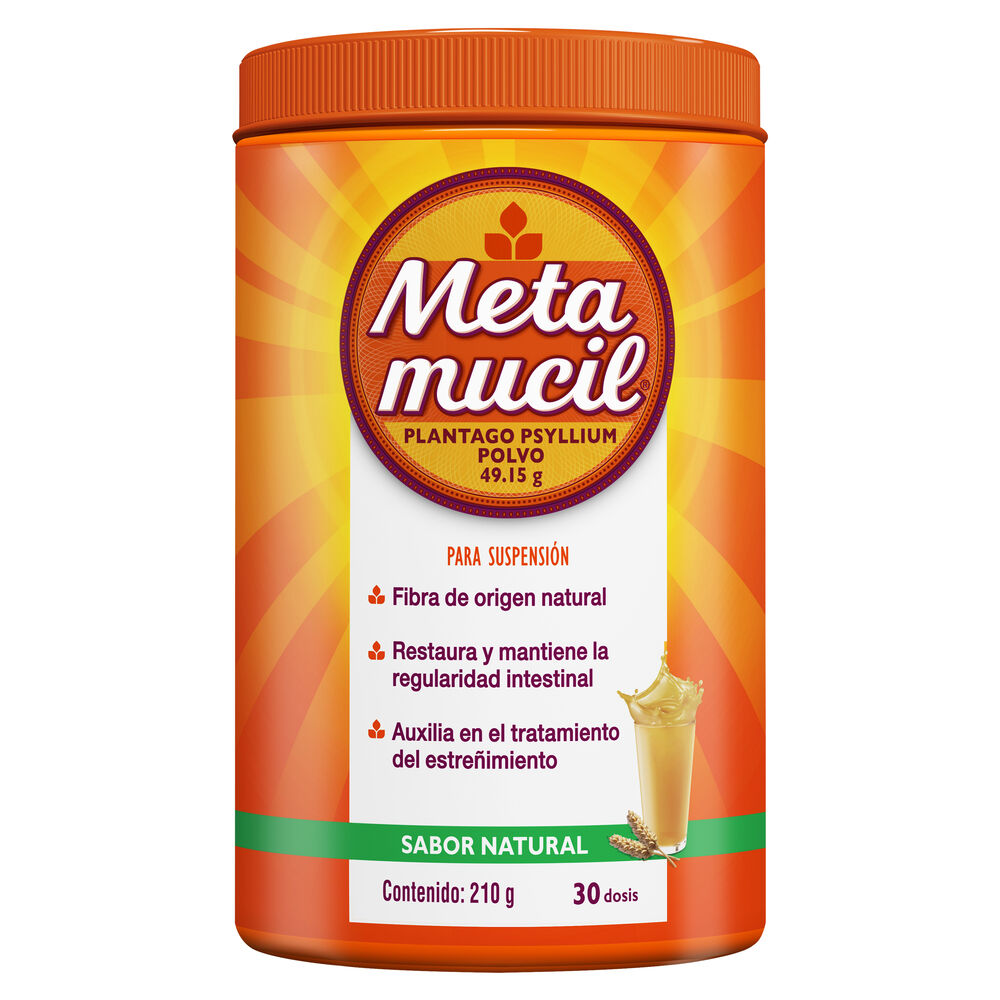 Metamucil Natural Polvo Bote C/210 Gr