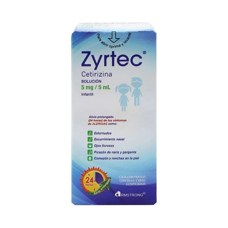Zyrtec 100 Mg./100 ml Oral Inf 50 ml Suspensión