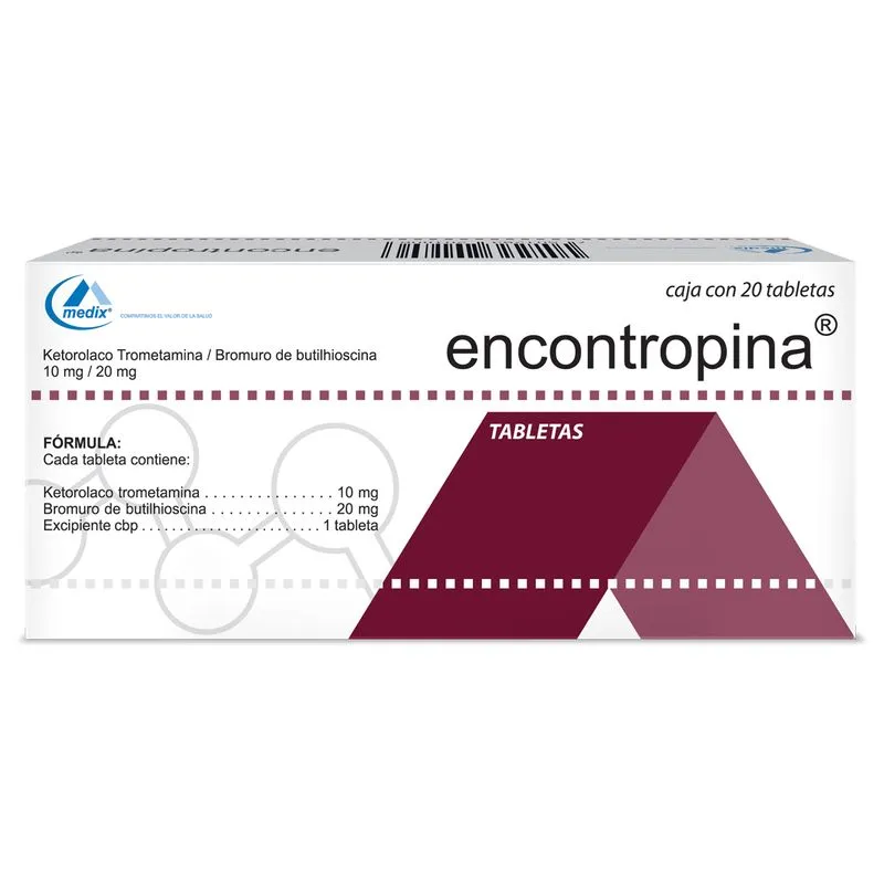 ENCONTROPINA 10 MG/ 20 MG- 20 TABLETAS