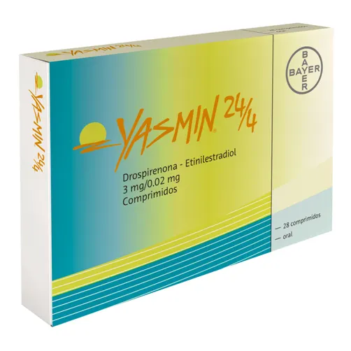 Yasmin  24/4 3 mg / 0.02 mg - 28 Comprimidos 