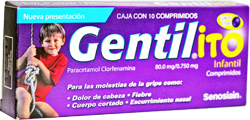  Gentilito Infantil 80 mg–0.75 mg / 10 comprimidos