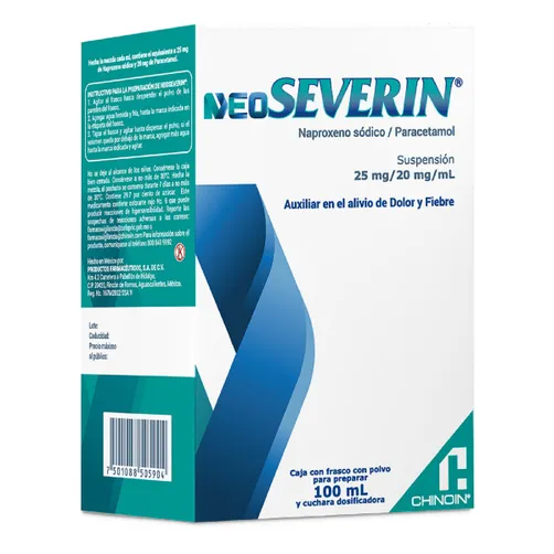 Neoseverin 25/20 Mg Suspensión Frasco C/100 Ml
