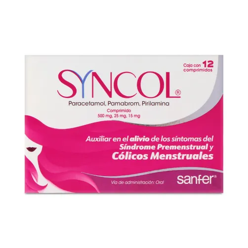  Syncol 500 mg/25 mg/15 mg – 12 comprimidos