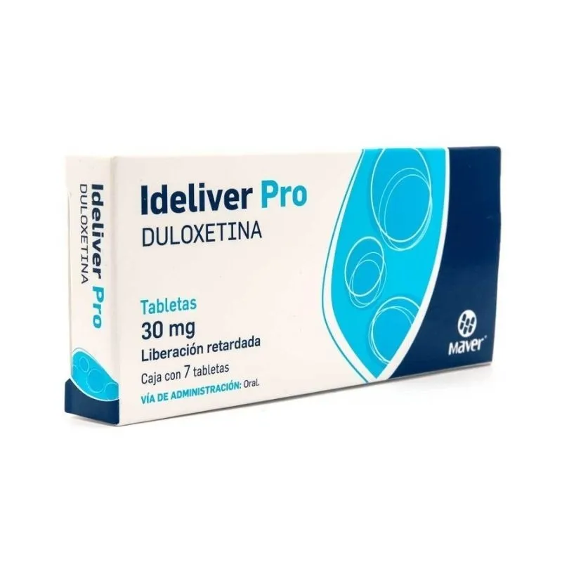  Ideliver Pro Duloxetina 30 mg – 7 tabletas