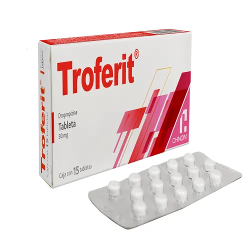  Troferit Dropropizina 30 mg – 15 tabletas