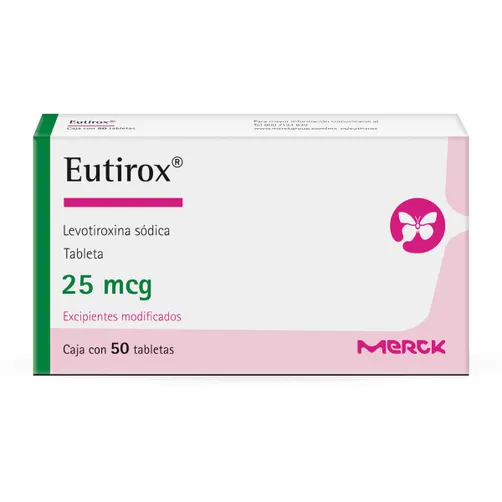  Eutirox 25 mcg 50 tabletas