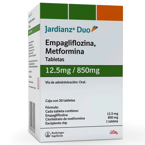 Jardianz Duo 12.5 mg/850 mg 30 tabletas