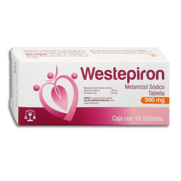 Westepiron 500 mg Caja c/10 tabletas