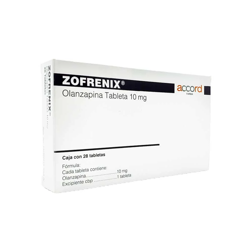 Zofrenix Olanzapina 10 mg (28 tabletas)