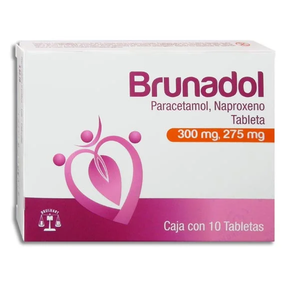  Brunadol 300 mg/275 mg c/10 tabletas