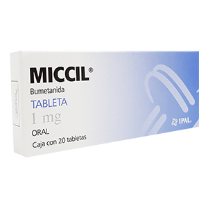 MICCIL Bumetanida 1 mg 20 Tabletas