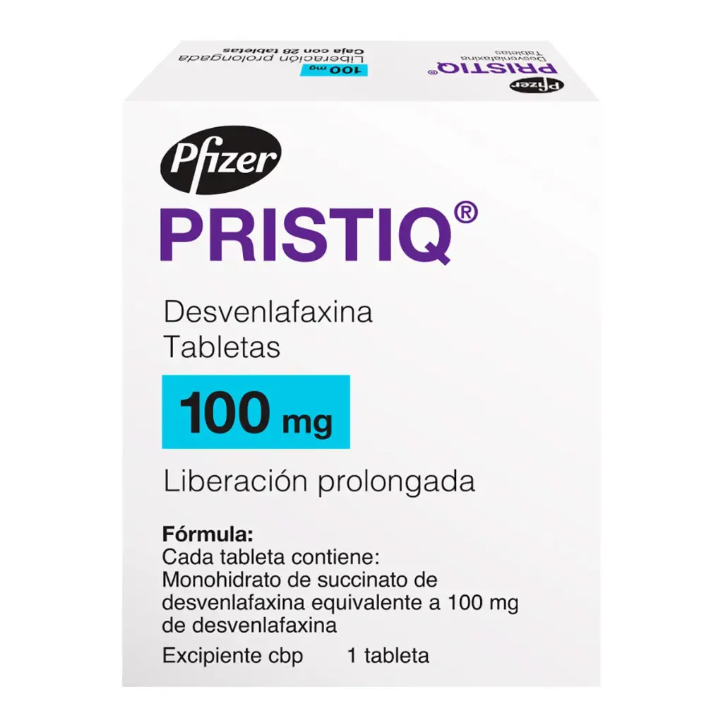 Pristiq 100 mg · 28 tabletas ret.