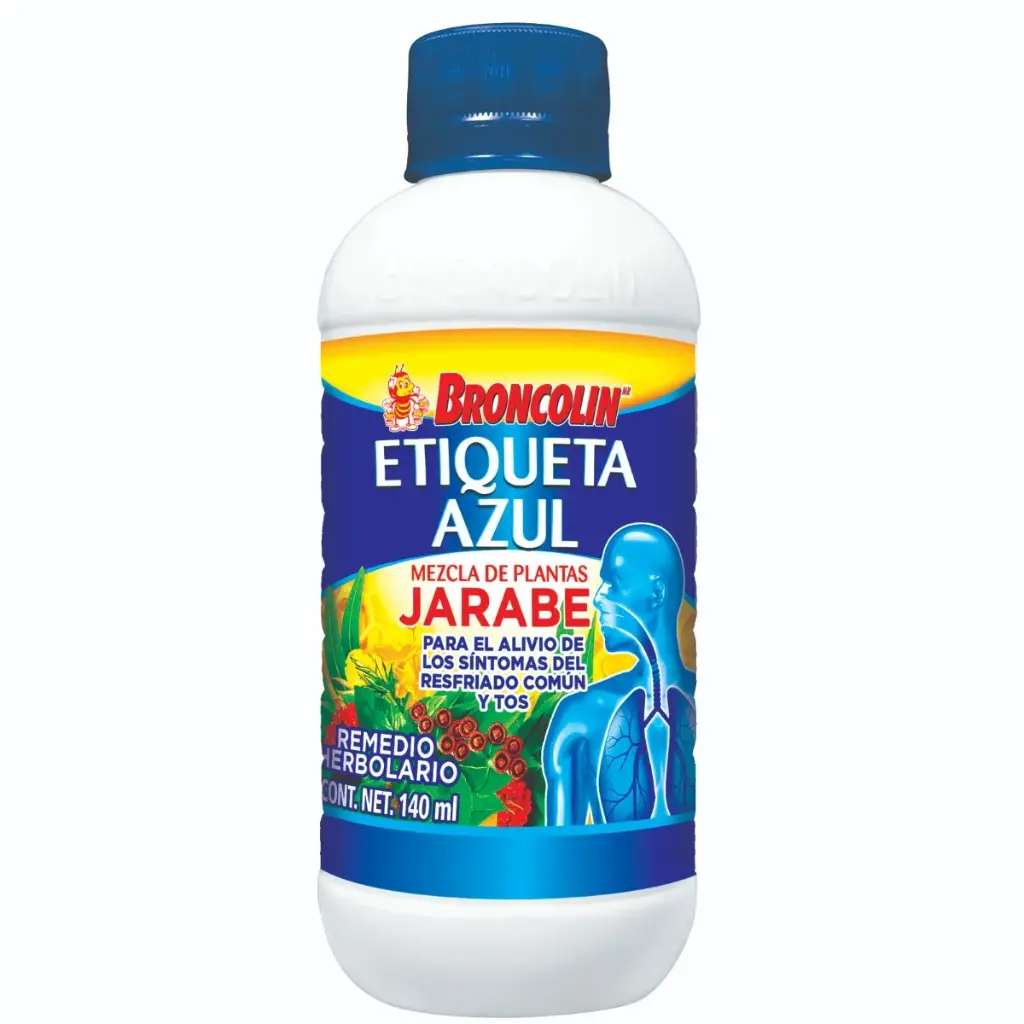  Broncolin Jarabe Etiqueta Azul 140 ml 