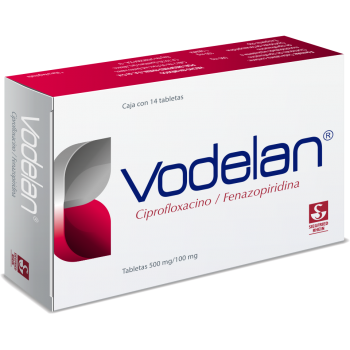  Vodelan 500/100 mg 14 tabletas 