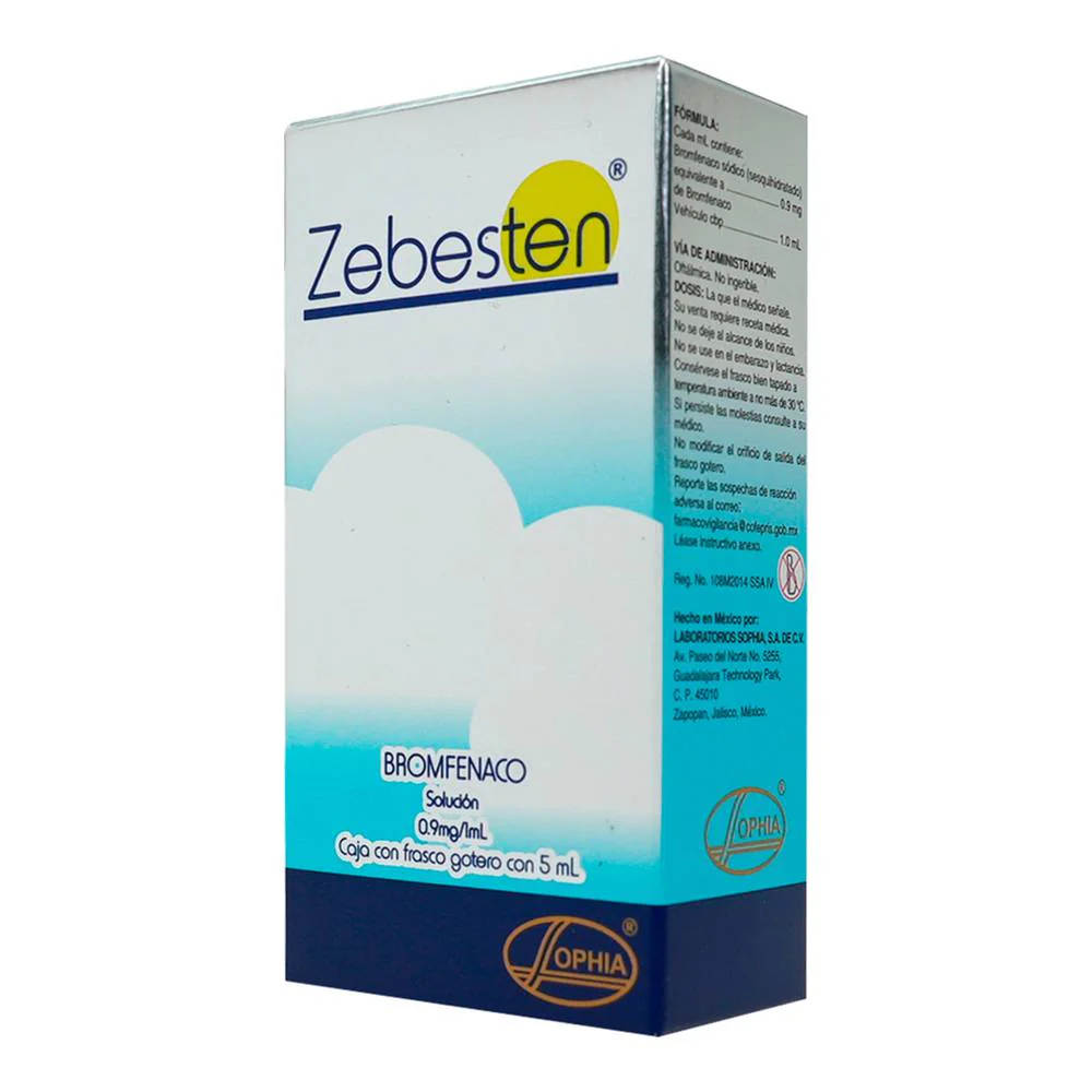 Zebesten Bromfenaco 0.9 mg/ml 5 ml