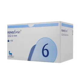 Aguja Novofine 32G × 6 mm caja 100 piezas