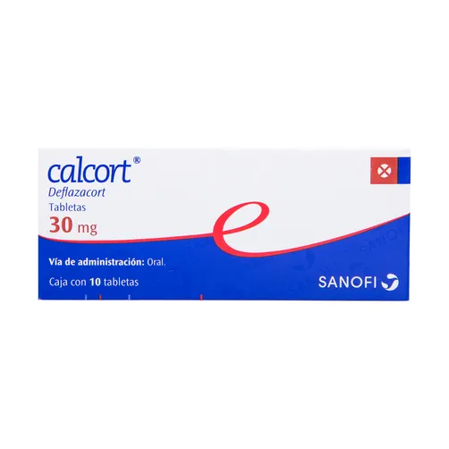 Calcort 30 mg Caja 10 Tabletas