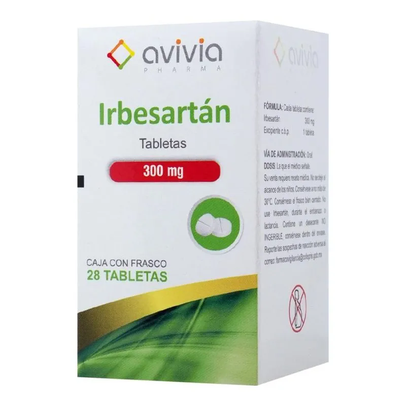  Irbesartán 300 mg – 28 tabletas