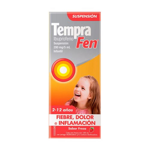 TEMPRA FEN  200mg/5ml Caja con frasco de 100 ml suspension infantil Ibuprofeno
