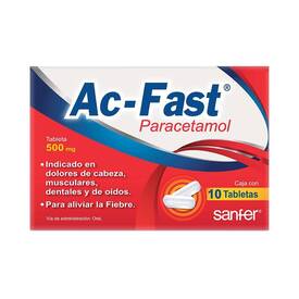 AC-FAST  500 MG- 10 TABLETAS