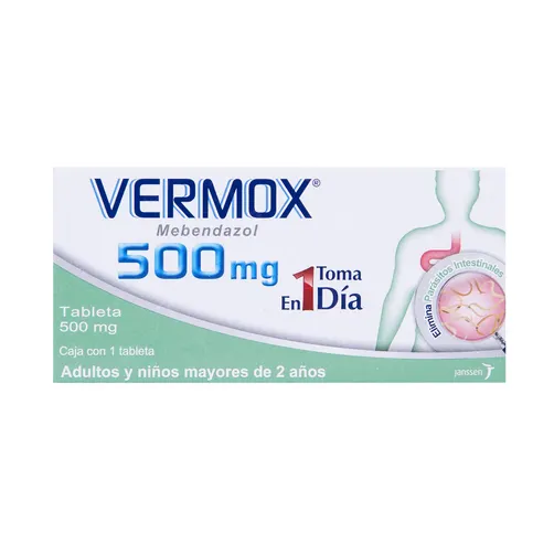[VER-JAN-CAJ-DES] Vermox 500 mg - 1 tableta