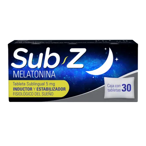 [MED-REG DE SUEÑO- CHEMICAL-096] Zub- Z 5 mg - 30 tabletas sublinguales 